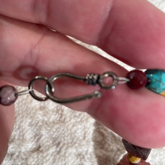 Natural Raw Cut Stone Choker Statement Necklace From Artisan in NC - Picture 9 of 10